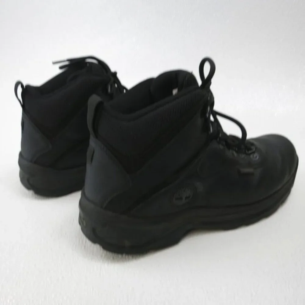 Timberland Waterproof Black Leather Hiking Boots Shoe Mens Comfort Footwear sz 9
